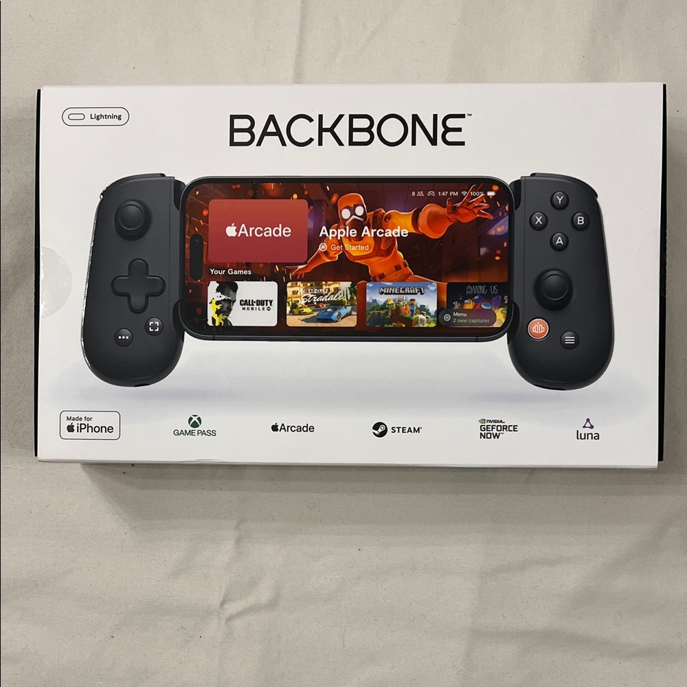 Black Backbone Mobile Gaming Controller for iPhone New